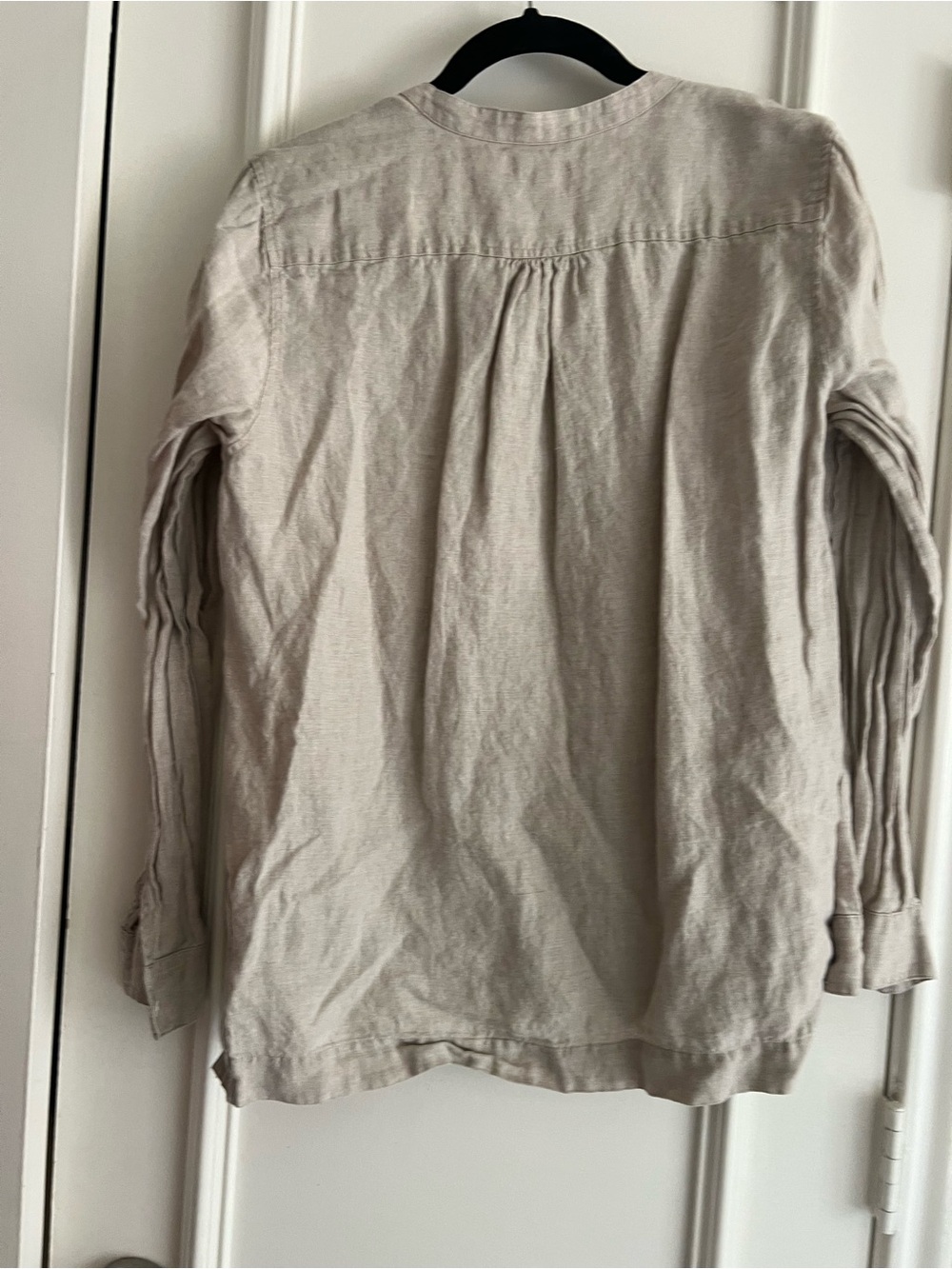 J. Crew Beige Linen Tunic Top - Picture 3 of 3